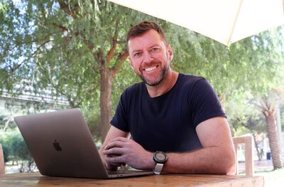 Chris Leighton moved from the corporate life to the start-up space once he realised the power of money to do good. Photo: Pawan Singh / The National 