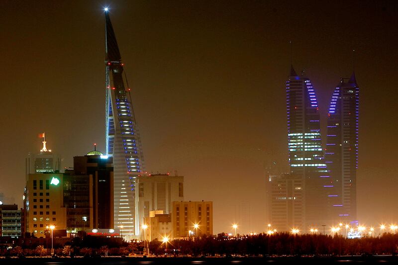Manama, Bahrain - April 14, 2008 - Skyline of Manama, Bahrain. ( Philip Cheung / The National )