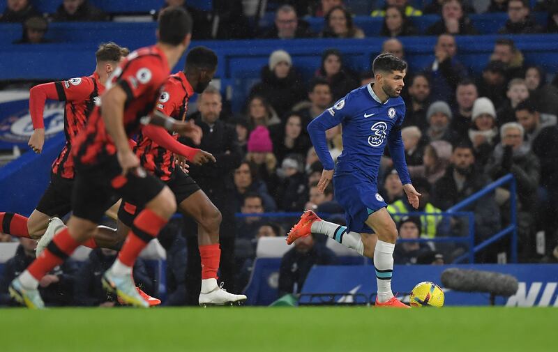 Christian Pulisic - 6. Fired wide with Adam Smith pulling at his shirt, then had a goal ruled out after Havertz was adjudged to have fouled Smith. Often looked frustrated and fired a wild effort off target from a promising position in the second half.
EPA