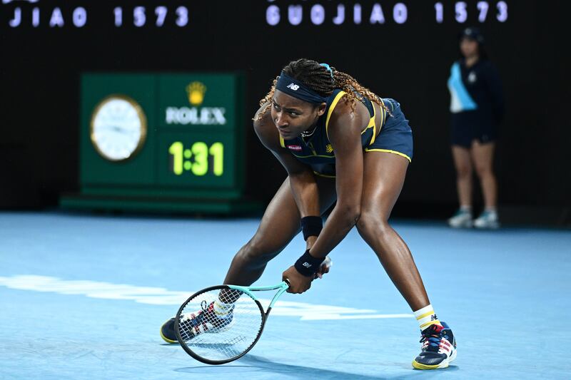 Coco Gauff could not repeat her US Open final victory over Aryna Sabalenka. EPA