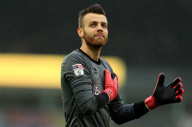 NORWICH, ENGLAND - APRIL 28:  Angus Gunn of Norwich City leaves the field following victory during the Sky Bet Championship match between Norwich City and Leeds United at Carrow Road on April 28, 2018 in Norwich, England. (Photo by Stephen Pond/Getty Images)