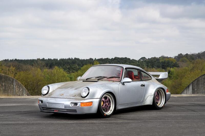 1993 Porsche 911 Carrera RSR 3.8, with only 10km on the clock (€2m to €2.2m [Dh8m to Dh8.8m]). Courtesy RM Sotheby’s