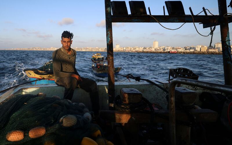 Forced to stay close to shore because of Israeli restrictions on powerful engines, Gaza fishermen have no option but to seek a catch from overfished shallow waters.