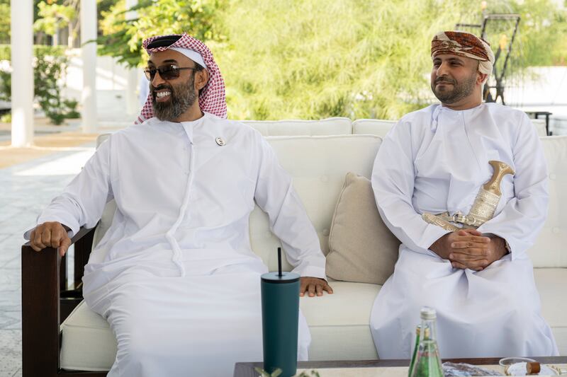 Sheikh Tahnoun bin Zayed, Deputy Ruler of Abu Dhabi and National Security Adviser, attends the meeting 