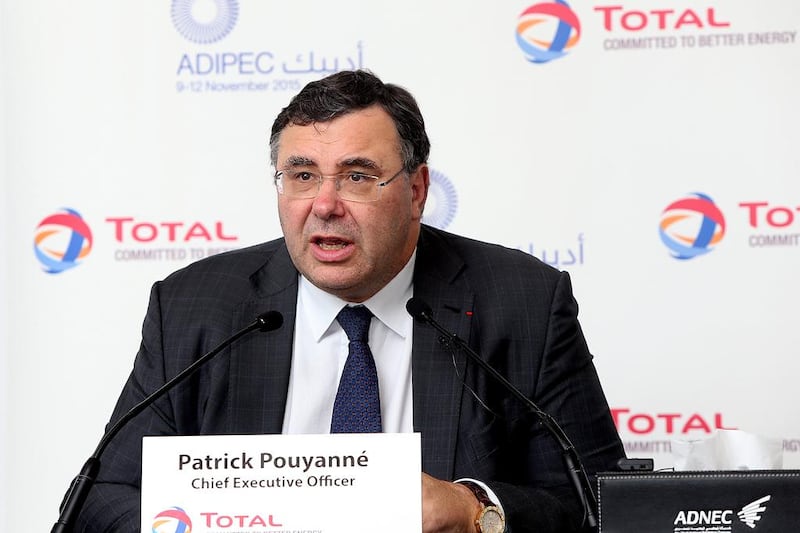 Total CEO Patrick Pouyanné said that the purchase of Maersk Oil would help increase the French company's upstream assets. Satish Kumar / The National