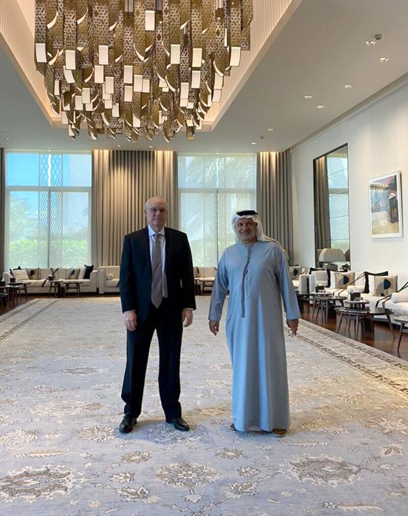 Dr Anwar Gargash, Diplomatic Adviser to the UAE President, met the US Special Envoy for Yemen, Tim Lenderking, who conveyed America’s solidarity with the Emirates regarding the Houthi terrorist attack.