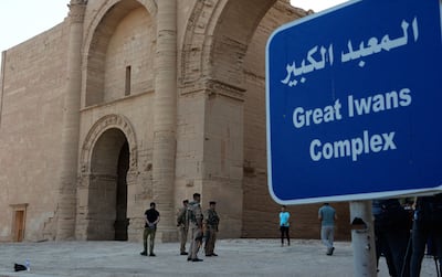 The Great Iwans Complex is famed for its Parthian archaeological features. AFP 