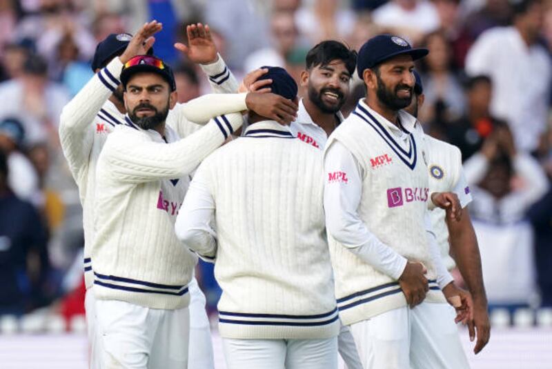 Mohammed Siraj picked up two wickets in one over to seal India's win in the Lord's Test.