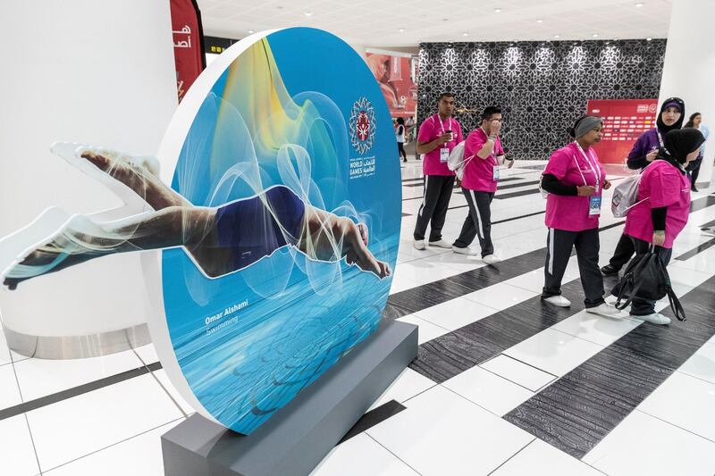 ABU DHABI, UNITED ARAB EMIRATES. 15 MARCH 2019. Special Olympics action at ADNEC. . (Photo: Antonie Robertson/The National) Journalist: None: National.