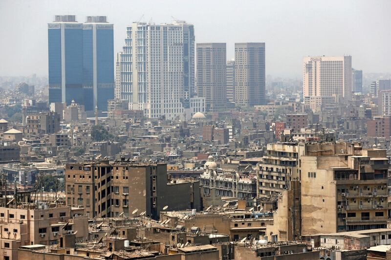 The Cairo skyline. Egypt's economy expanded 3.6 per cent in the fiscal year which ended on June 30. Reuters