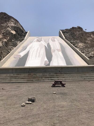 The Hatta Mural depicts the UAE's founding fathers 