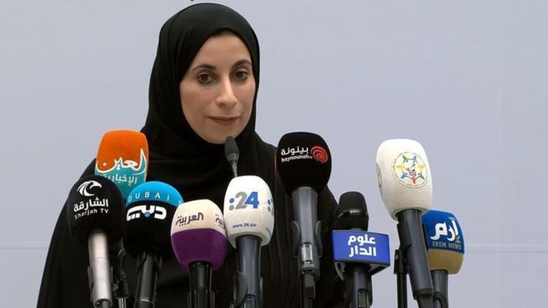 Dr Farida Al Hosani, director of the communicable diseases department at Abu Dhabi’s Department of Health, says the onus is on everyone to be responsible and reduce the spread of coronavirus by adhering to measures put in place by the UAE government and self-isolating. Courtesy Oloum Aldar