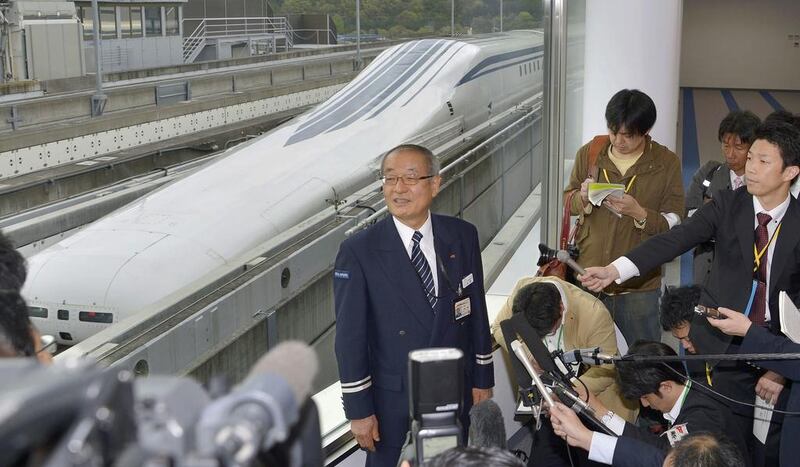 The line, which will mostly run under mountains, is due to begin operations in the late 2020s.. Katsuya Miyagawa / Kyodo News via AP Photo