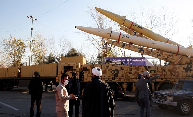 Iran is suspected of seeking expertise and products in Europe as it develops ballistic missiles. EPA