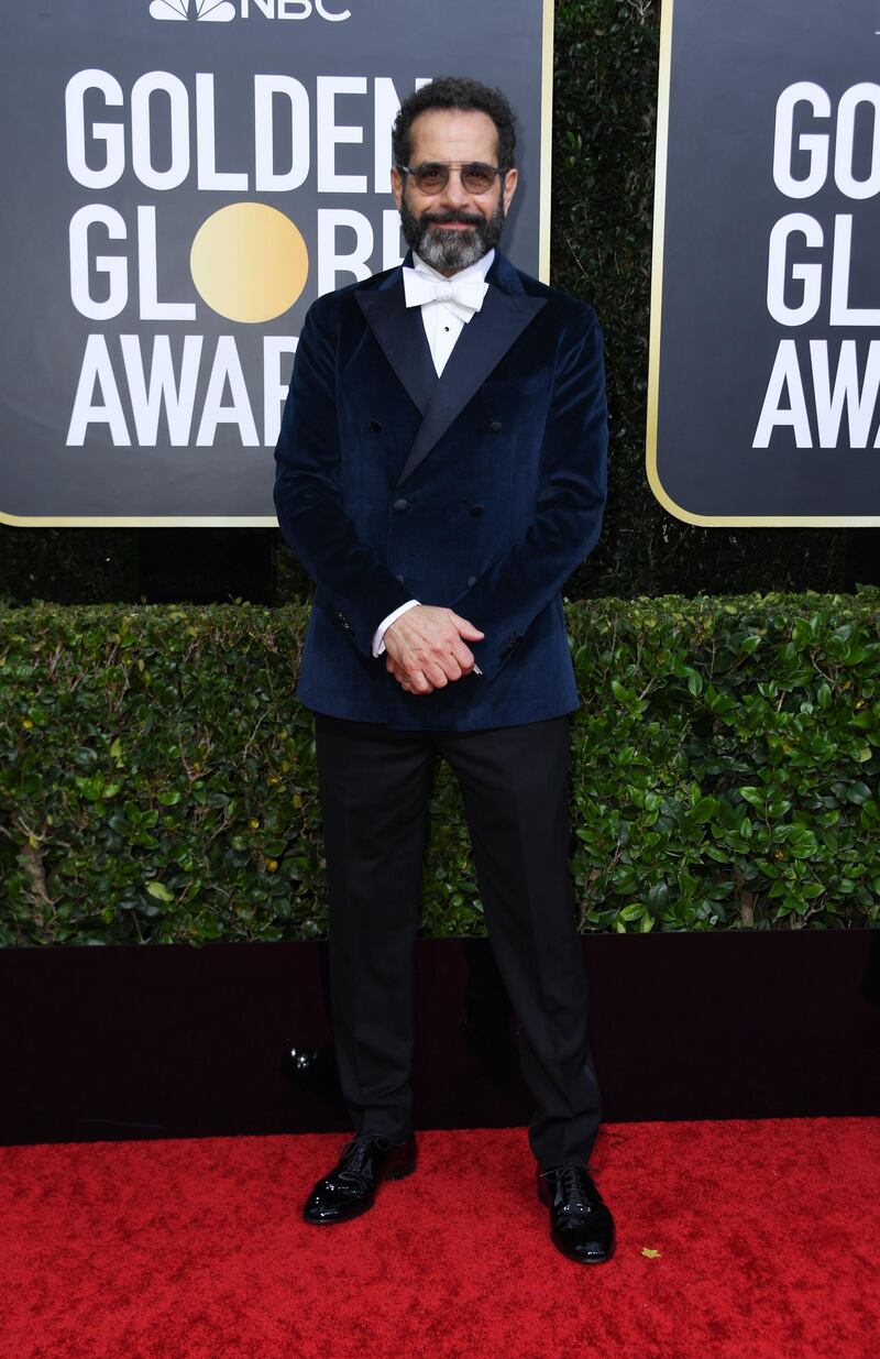 Tony Shalhoub arrives at the 77th annual Golden Globe Awards at the Beverly Hilton Hotel on January 5, 2020. AFP