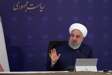 Iran's President Hassan Rouhani has been focused on containing the coronavirus outbreak and securing a bailout package from the IMF. EPA