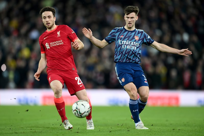 Kieran Tierney - 7. The Scot was restrained going forward after his team went down to ten men but he was able to show off the defensive side of his game. He teed up Saka for a chance in the second half. Getty Images