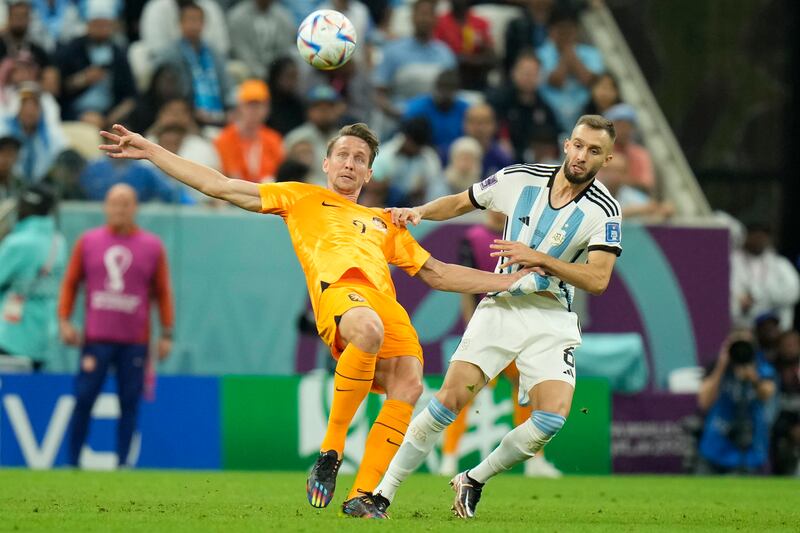 German Pezzella (Romero, 78’) – 4. Conceded the free-kick for the Netherlands equaliser with a stupid challenge on the edge of the box. Booked for a foul on Gakpo as he tried to run through. Sent his header off target. AP