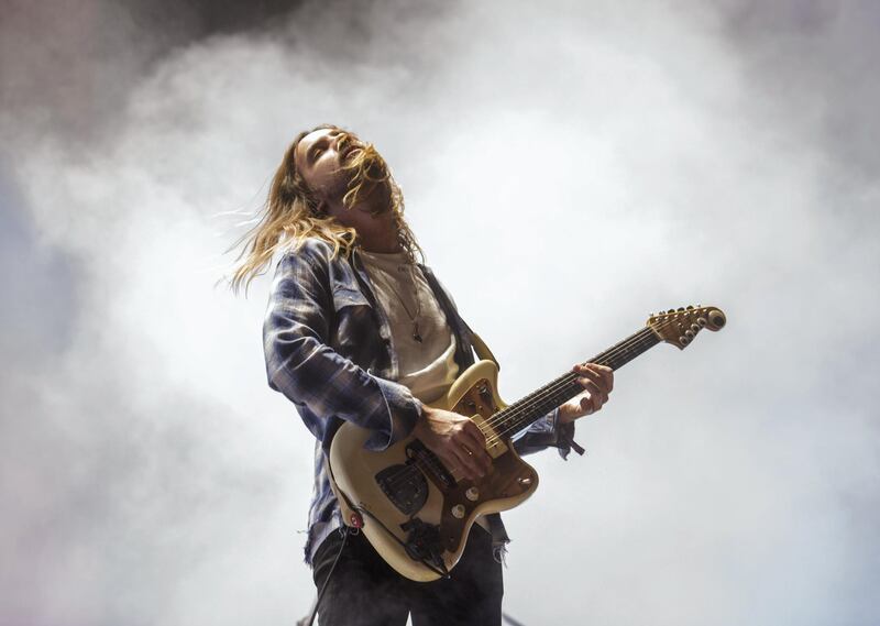 NEW YORK, NY - JULY 29:  Kevin Parker of Tame Impala performs at the 2017 Panorama Music Festival at Randall's Island on July 29, 2017 in New York City.  (Photo by Noam Galai/WireImage)