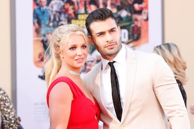 Britney Spears and her fiance Sam Asghari. EPA