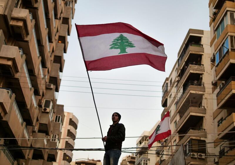 Anti-government protests in Tripoli, Lebanon. Luke Pierce for The National