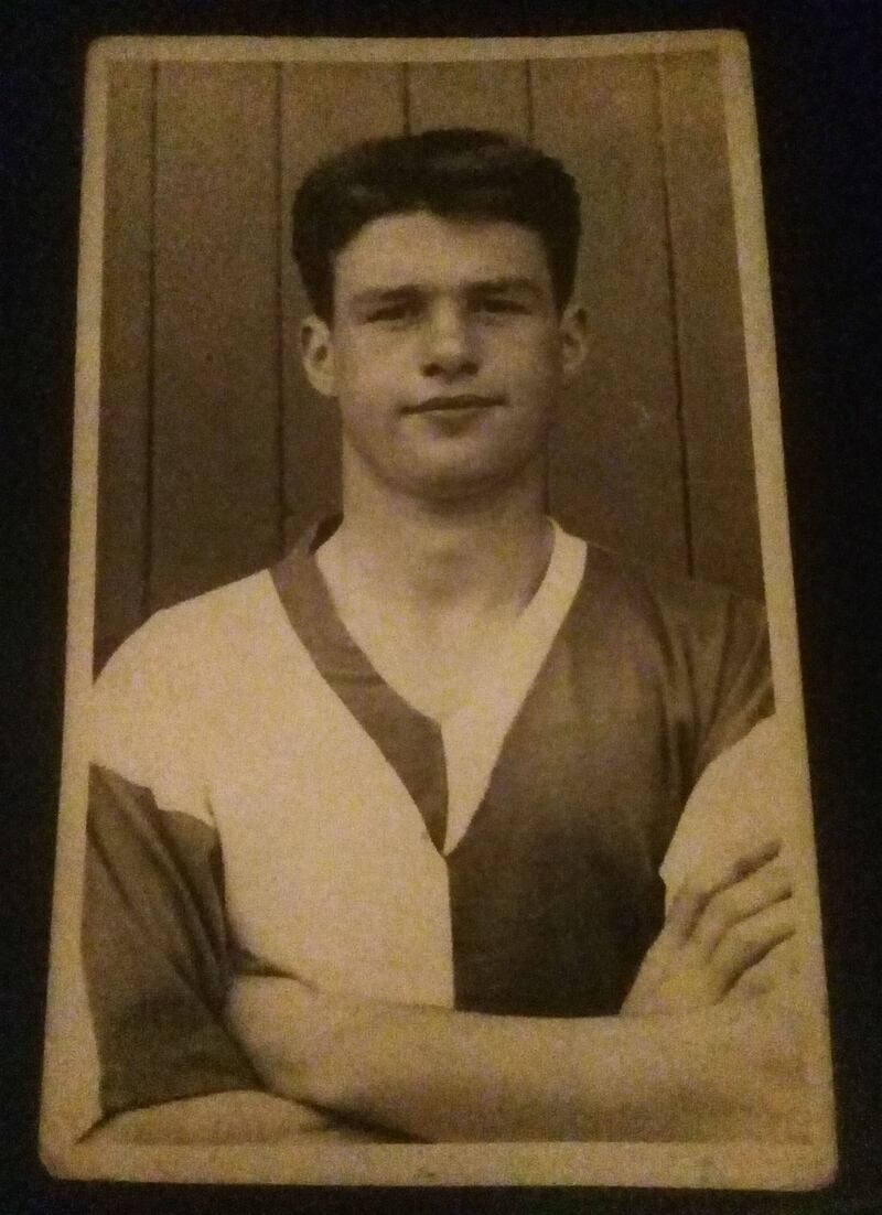 Stan March, Tim's dad, was a youth player at Blackburn Rovers. He made his debut for Port Vale and went on to play for Macclesfield. Courtesy: Tim March