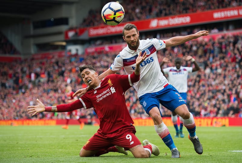 Left-back: Erik Pieters (Stoke City) – Few have handled Mohamed Salah better than the Dutchman, who stuck to his task and his man in a stalemate. Peter Powell / EPA