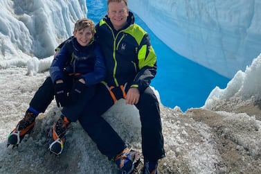 Hamish Harding and his son, Giles, on their expedition to the South Pole in 2020. Courtesy: Action Aviation