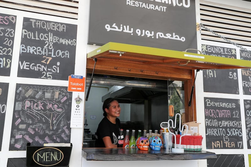 Abu Dhabi, United Arab Emirates - July 15, 2018: Hidden Gems story on Burro Blanco, a new Mexican eatery in Khalidiya. Sunday, July 15th, 2018 in Burro Blanco, Abu Dhabi. Chris Whiteoak / The National