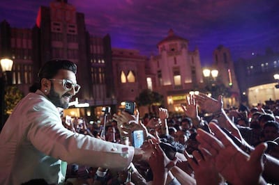 Singh with fans at Warner Bros World Abu Dhabi. Photo: Yas Island