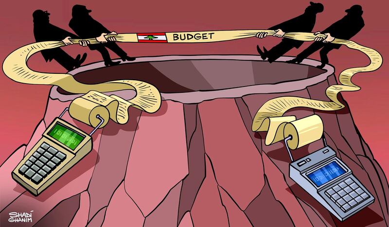 Lebanon budget Cartoon
