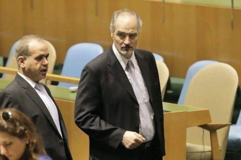 Syria's United Nations Ambassador Bashar Ja'afari decried the resolution, saying nations backing calls for peace are also arming Syrian rebels fighting the regime of Bashar Al Assad.