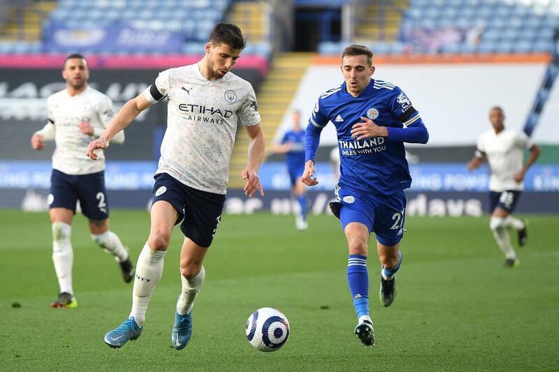 Centre-back: Ruben Dias (Manchester City) – On a weekend full of goals, Dias ensured Leicester got none with his latest rock-solid performance at the heart of the City defence. Getty Images