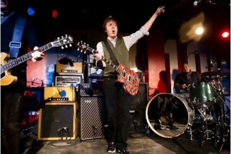 Sir Paul McCartney performs at The 100 Club in London. The historic London venue is threatened with closure and Sir Paul's intimate concert was an attempt to raise funds to save it. MJ Kim / MPL Communications Ltd / AP Photo