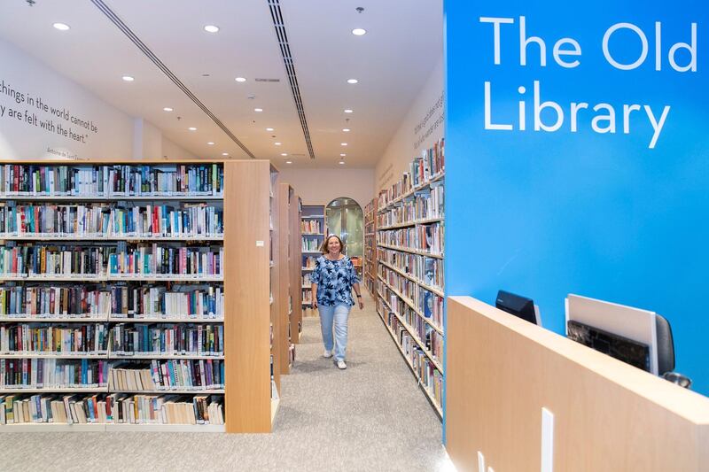 DUBAI, UNITED ARAB EMIRATES - NOVEMBER 13, 2018. 

Michele Sadoon, vice chairwoman of The Old Library.

The Old Library, one of Dubai’s oldest libraries reopened on Wednesday after its former home in the Mall of the Emirates shut down four months ago.


(Photo by Reem Mohammed/The National)

Reporter:  
Section:  na