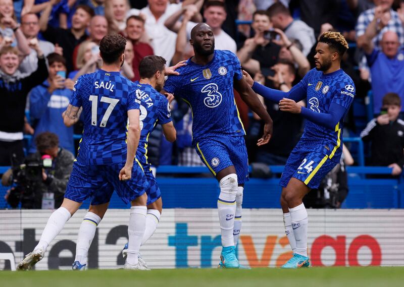 Chelsea's Romelu Lukaku scored both the goals for his team. Reuters