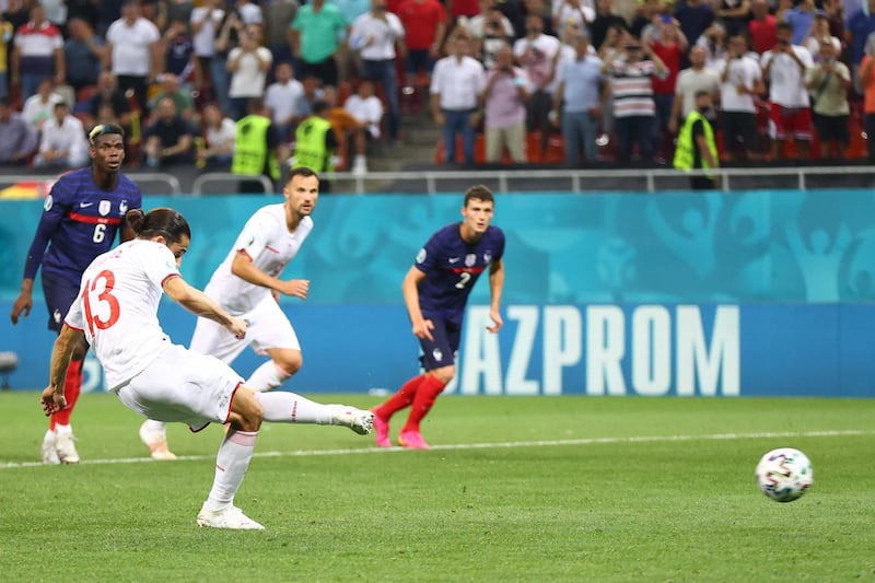 Ricardo Rodriguez 6 - A missed penalty gave momentum to France who took full advantage of Rodriguez’s error. A rollercoaster of emotions for the defender who saw his side come back and clinch the game in dramatic fashion on penalties. AFP