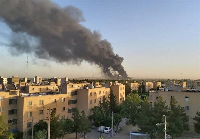 Smoke rises at an oil refinery in Tehran. Reuters