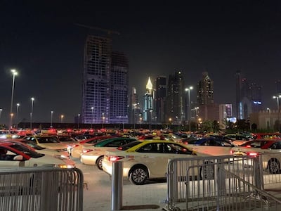 More RTA taxis than we have ever seen in one place outside the Coca-Cola Arena following the Maroon 5 concer on June 14, 2019. The National 