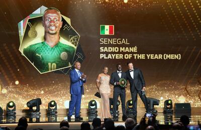 Bayern Munich's Sadio Mane after winning the African Footballer of the Year award in Rabat, Morocco, on July 21, 2022. Reuters
