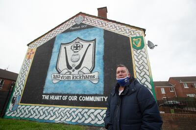 Ardoyne resident Paul McNally, north Belfast, County Antrim, Northern Ireland. Photo: Paul McErlane