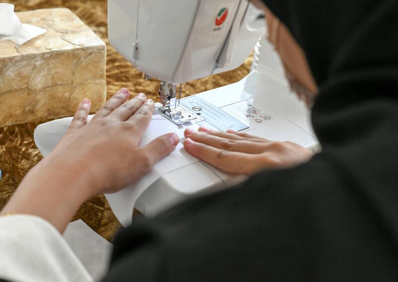Lotus Training Centre-AD The launch of womenÕs sewing programme with UNHCR to teach low-income women professional sewing to earn a living, at Lotus Holistic Retal Training Centre on June 22, 2021. Khushnum Bhandari/ The National
Reporter: Haneen Dajani News