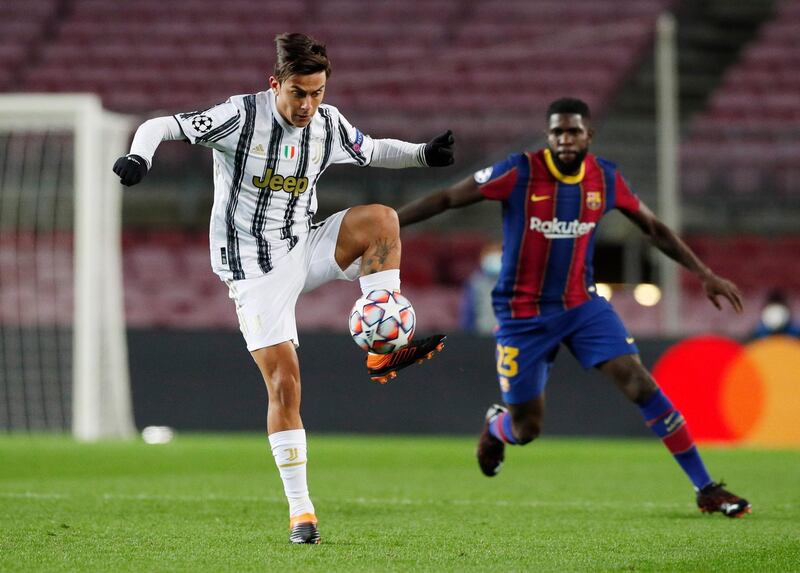 Paulo Dybala (Morata, 86’), N/R – Unable to add to his side’s goal tally in his short cameo. Reuters
