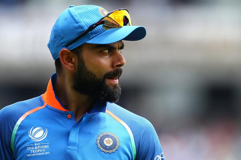 India captain Virat Kohli during the Champions Trophy final. Getty