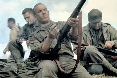 Editorial use only. No book cover usage.
Mandatory Credit: Photo by Moviestore/Shutterstock (1603196a)
Saving Private Ryan,  Giovanni Ribisi,  Vin Diesel,  Edward Burns
Film and Television