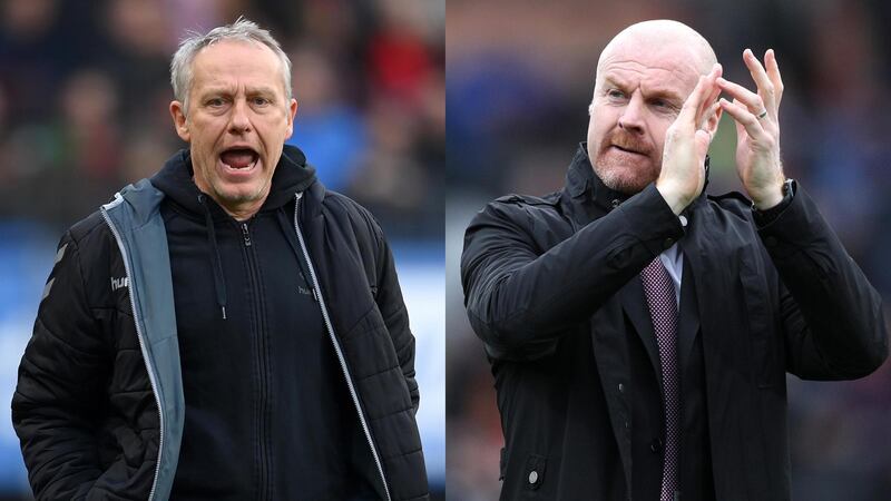 FREIBURG IM BREISGAU, GERMANY - MARCH 07: Head coach Christian Streich of Freiburg reacts during the Bundesliga match between Sport-Club Freiburg and 1. FC Union Berlin at Schwarzwald-Stadion on March 07, 2020 in Freiburg im Breisgau, Germany. (Photo by Matthias Hangst/Bongarts/Getty Images)

BURNLEY, ENGLAND - FEBRUARY 22: Sean Dyche, Manager of Burnley applauds fans prior to the Premier League match between Burnley FC and AFC Bournemouth  at Turf Moor on February 22, 2020 in Burnley, United Kingdom. (Photo by Jan Kruger/Getty Images)