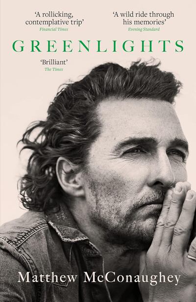 Academy Award-winning actor Matthew McConaughey’s book isn’t a conventional memoir. Photo: Crown