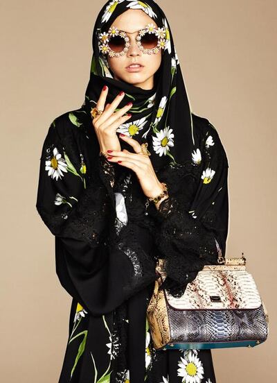 A look from Dolce & Gabbana's abaya collection. Courtesy Dolce & Gabbana