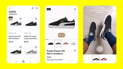 Augmented reality has proven appealing for retailers and brands who want to stand out on Snapchat. Photo: Snap, Inc. 