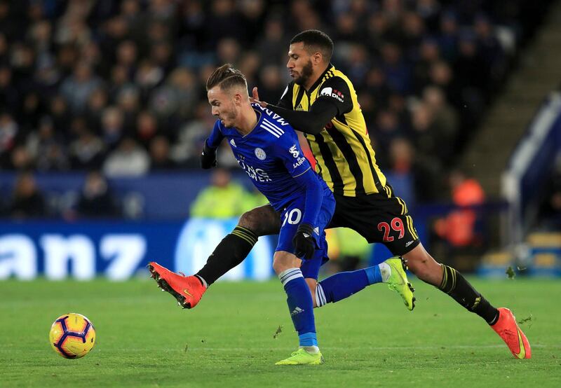 Centre midfield: James Maddison (Leicester) – Sent off in shame for diving one week, the summer signing made the right impression on his return with a glorious goal. AP Photo